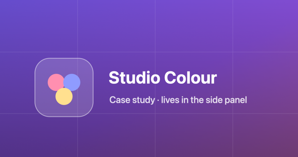 Studio Colour case study blog cover — lives in the browser side panel