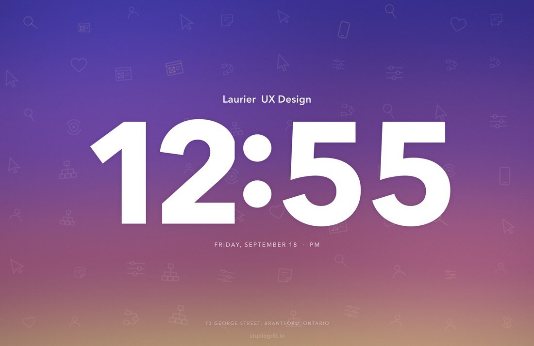 Laurier UX Design screensaver