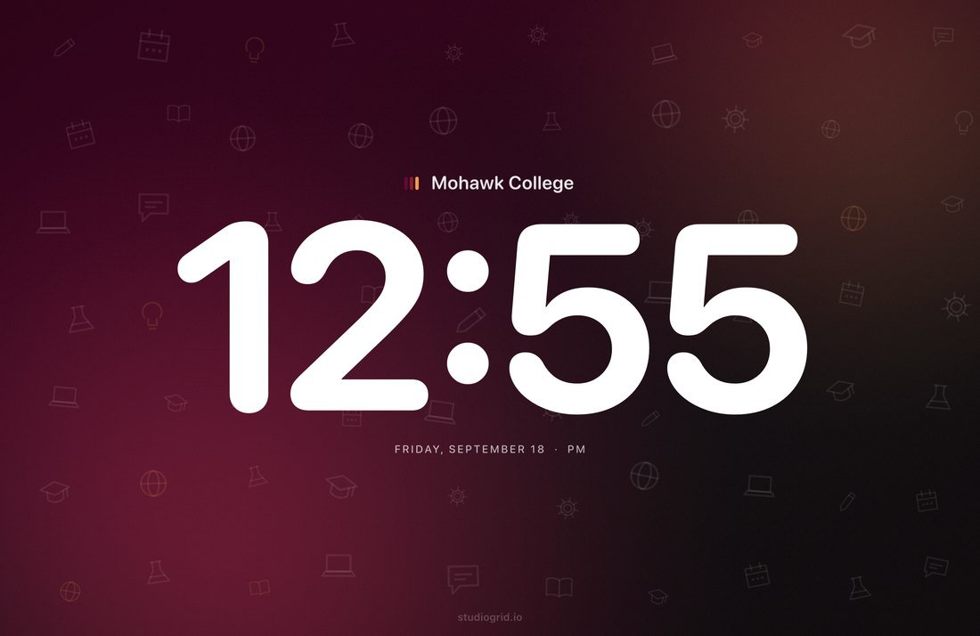 Mohawk College screensaver
