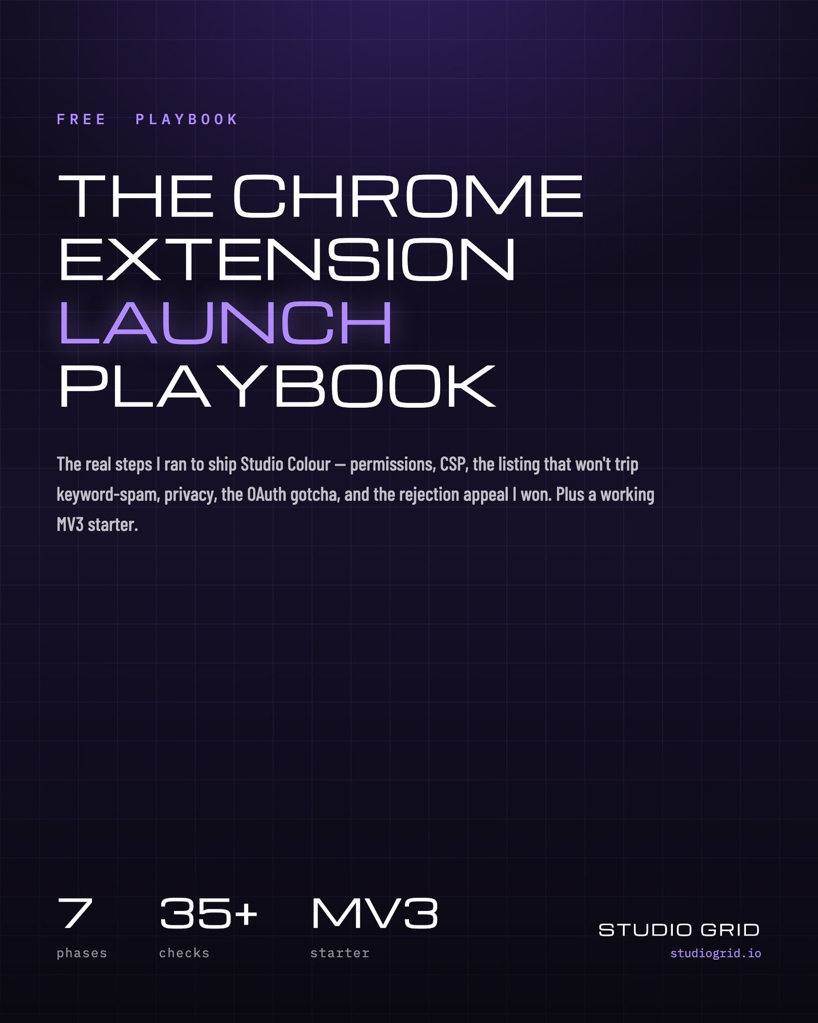The Chrome Extension Launch Playbook cover